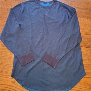 Men’s Hanes Blue Long Sleeve Thermal Shirt